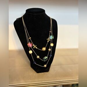 Chicos NWT Elegant Multicolor Beaded Necklace